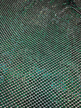 Luxury Rhinestone Mesh Emerald Green