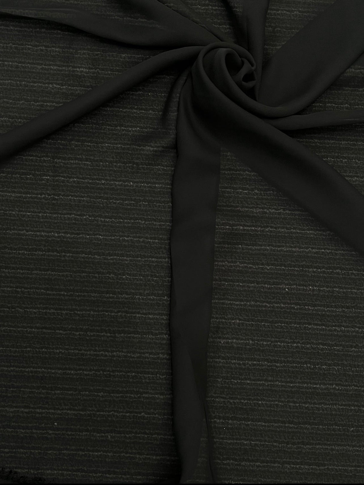Sheer Black Chiffon