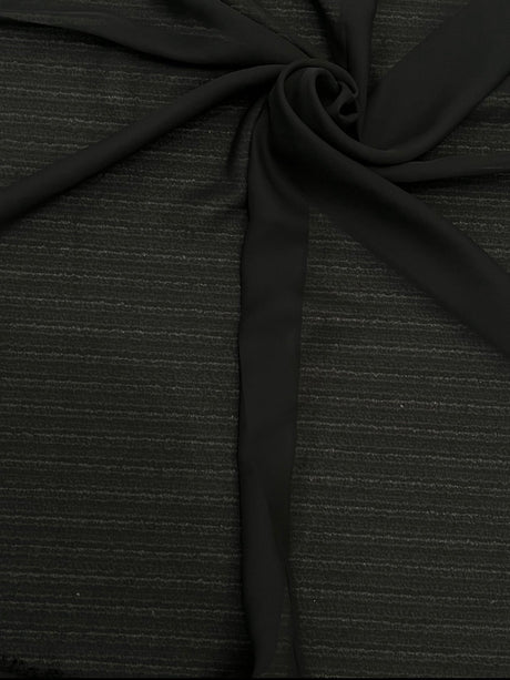 Sheer Black Chiffon