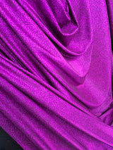 Magenta Stretch Metallic Lurex