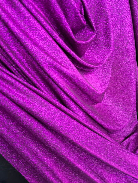 Magenta Stretch Metallic Lurex