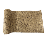Saratoga Ostrich Faux Leather Vinyl Fabric - Ostrich Embossed Texture, 54" Width (1 Yard)