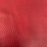 Saratoga Ostrich Faux Leather Vinyl Fabric - Ostrich Embossed Texture, 54" Width (1 Yard)