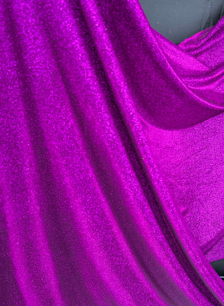 Magenta Stretch Metallic Lurex