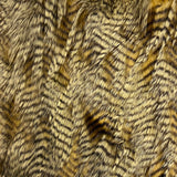 Porcupine Feather Faux Fur Fabric - 50 Percent Acrylic 50 Percent Polyester, Brown, 60" Width, 2" Pile Length (1 Yard)