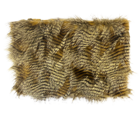 Porcupine Feather Faux Fur Fabric - 50 Percent Acrylic 50 Percent Polyester, Brown, 60" Width, 2" Pile Length (1 Yard)