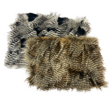 Porcupine Feather Faux Fur Fabric - 50 Percent Acrylic 50 Percent Polyester, Brown, 60" Width, 2" Pile Length (1 Yard)