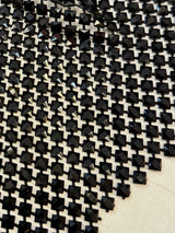 Black Luxury Rhinestone Mesh