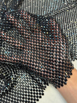 Black Luxury Rhinestone Mesh