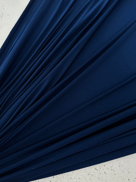 Shiny Navy Double Brushed DTY Jersey