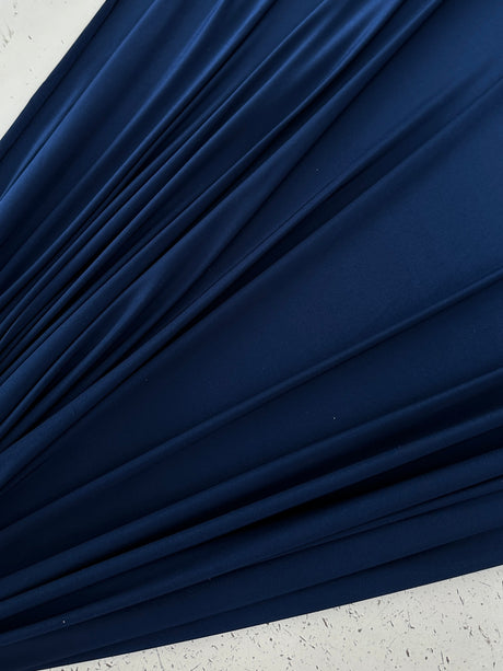 Shiny Navy Double Brushed DTY Jersey