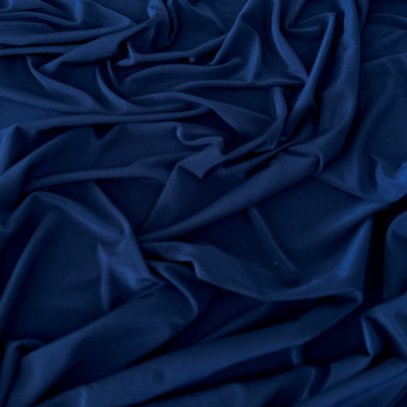 Shiny Navy Double Brushed DTY Jersey