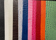 Crush Orange Aqualine Marine Crocodile Vinyl Fabric,