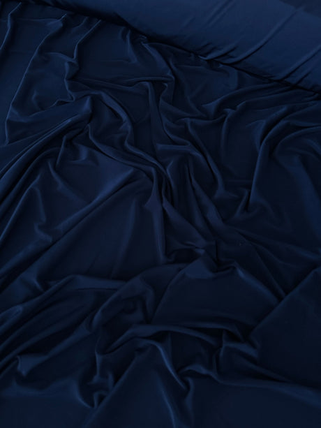 Shiny Navy Double Brushed DTY Jersey
