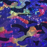 Poly Spandex Shattered Camouflage Hologram Fabric