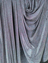 Silver Iridescent Stretch Metallic Lurex