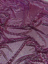 Rhinestone Mesh Pink