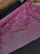 Rhinestone Mesh Pink