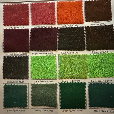 Foggy Foil Fabric Color Card