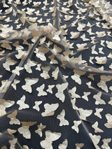 3D Butterfly Lace Gold Champagne