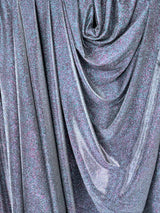 Silver Iridescent Stretch Metallic Lurex