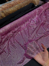 Rhinestone Mesh Pink