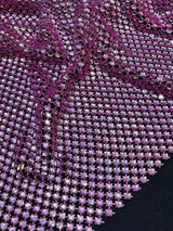Rhinestone Mesh Pink