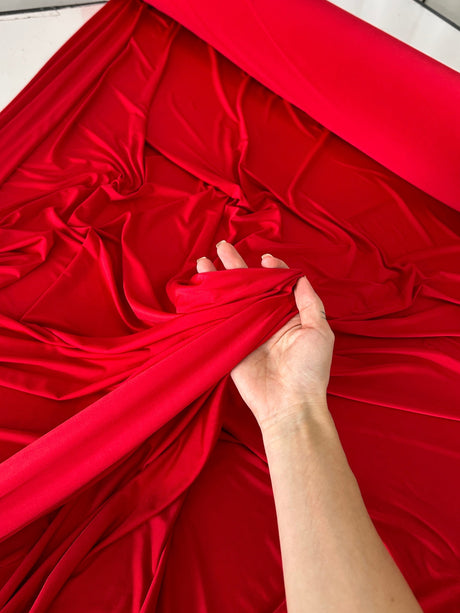 Red Double Brushed DTY Jersey