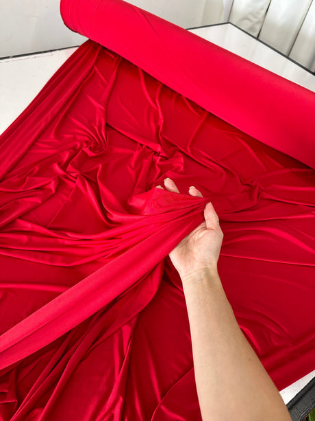 Red Double Brushed DTY Jersey