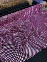 Rhinestone Mesh Pink