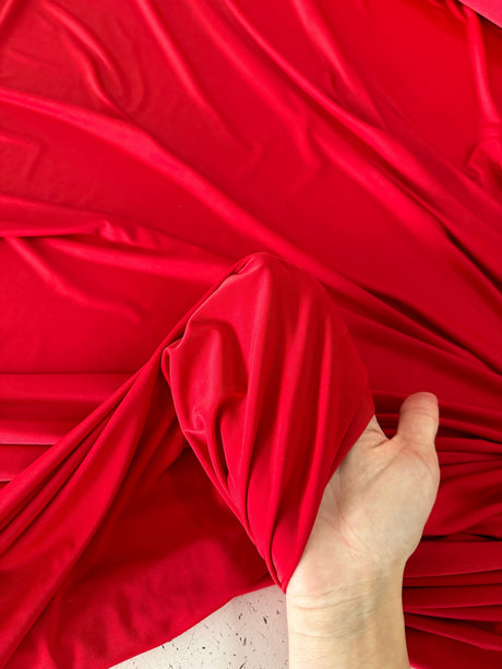 Red Double Brushed DTY Jersey