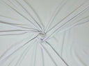 1 Yard White Heavy DBP DTY Brushed Knit Fabric Double Sided 225 GSM 60 Inch Width
