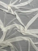 Ivory Shimmer Chiffon