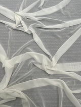 Ivory Shimmer Chiffon