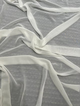 Ivory Shimmer Chiffon