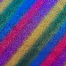 Polyester Spandex Irregular Stripe Rainbow Fabric