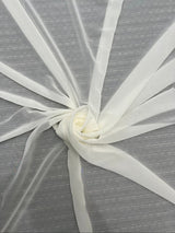 Ivory Shimmer Chiffon