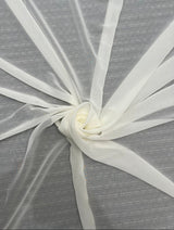 Ivory Shimmer Chiffon