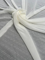 Ivory Shimmer Chiffon