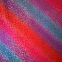 Polyester Spandex Irregular Stripe Rainbow Fabric