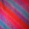 Polyester Spandex Irregular Stripe Rainbow Fabric