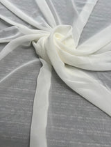 Ivory Shimmer Chiffon