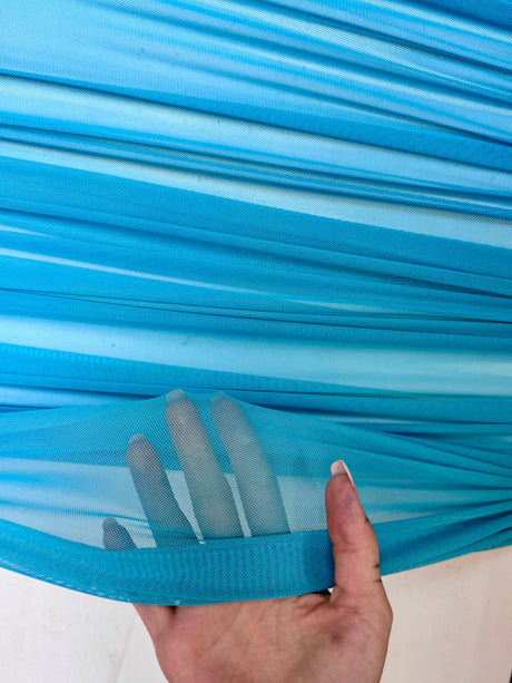 Turquoise 4-Way Stretch Power Mesh