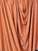 Stretch Metallic Lurex Rust