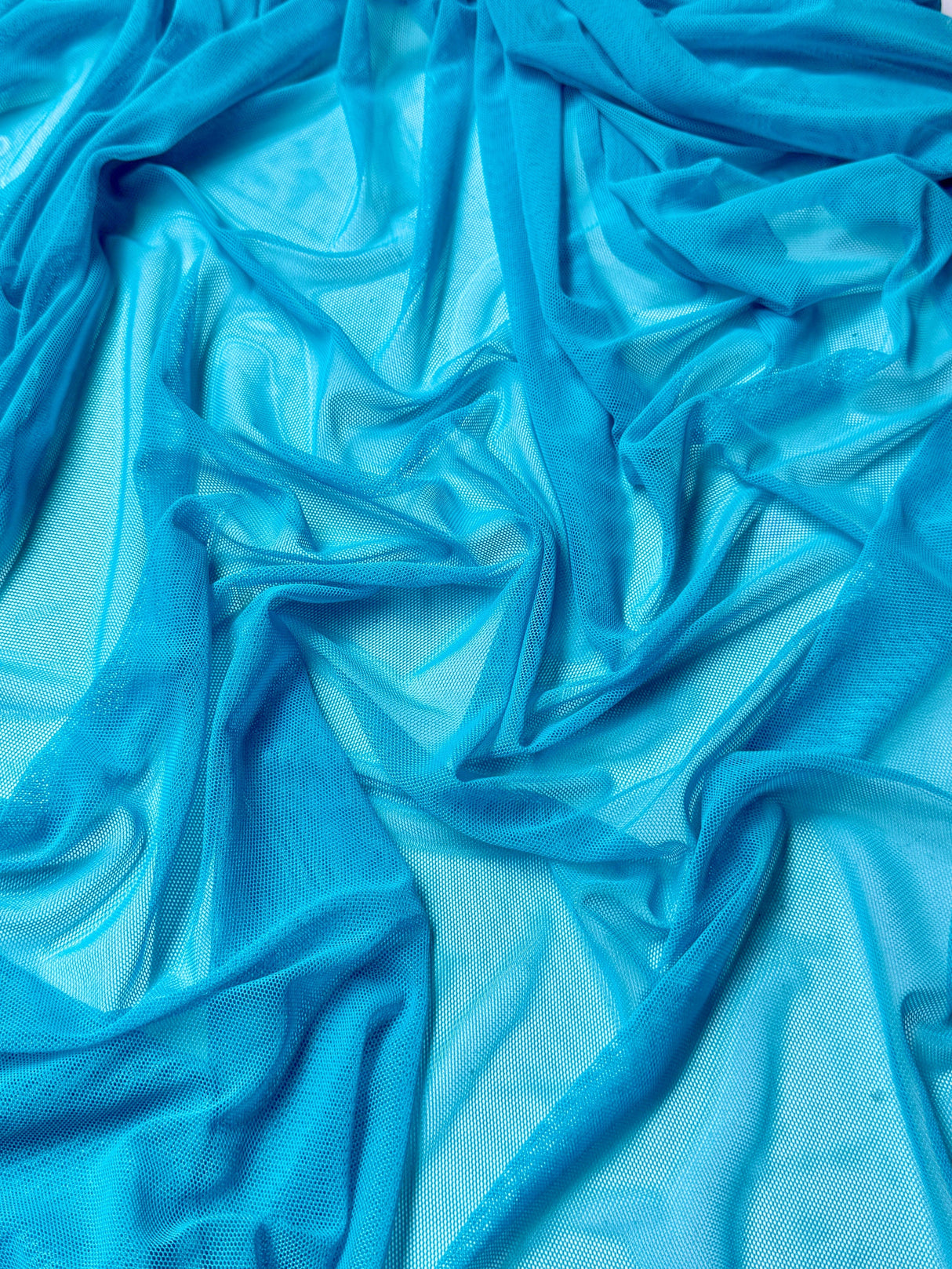 Turquoise 4-Way Stretch Power Mesh