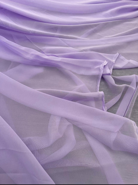 Sheer Lilac Chiffon