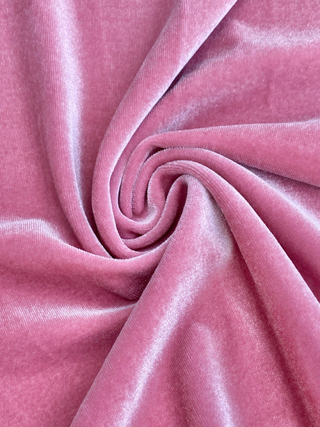 Stretch Velvet Dusty Rose