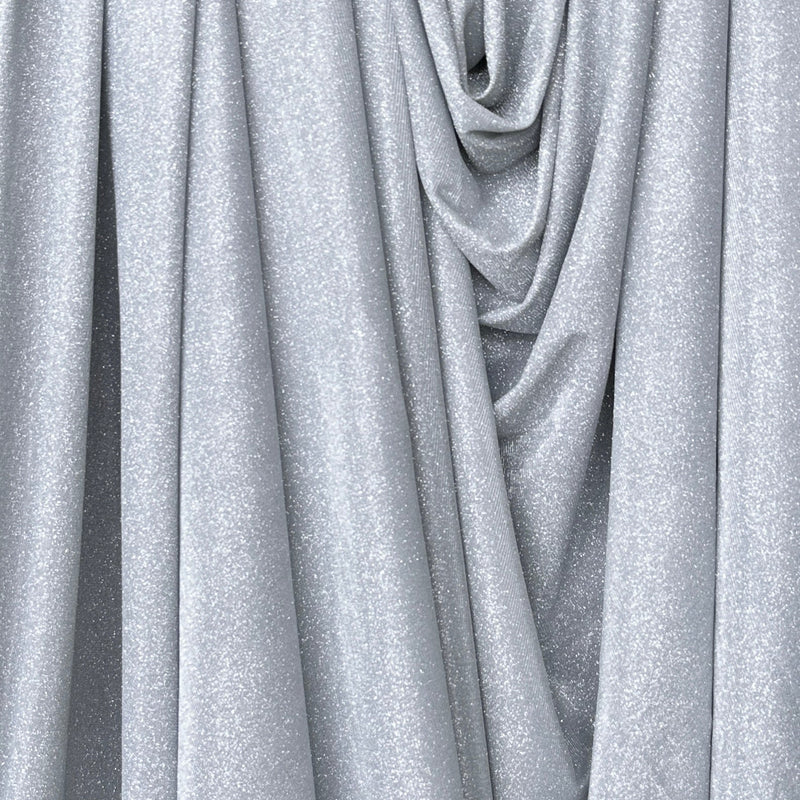 Light Silver Stretch Metallic Lurex