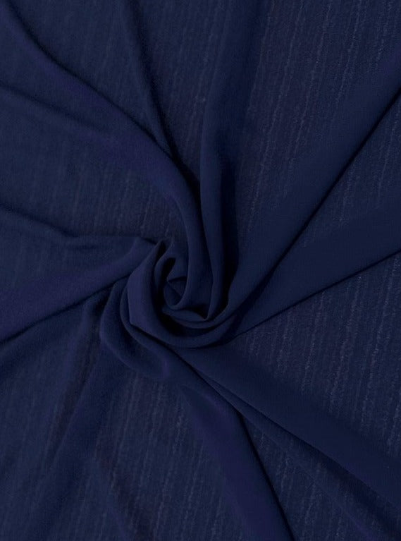 Navy Chiffon