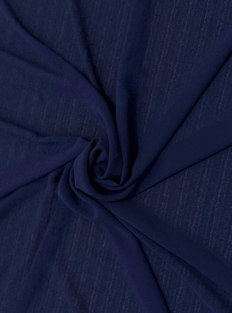 Navy Chiffon